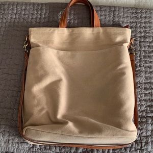 Old Navy Canvas Crossbody Tote/Satchel
